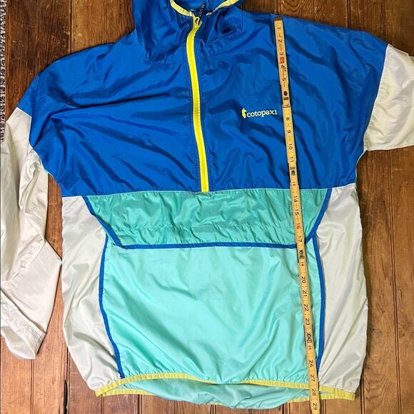 Mens Cotopaxi TecaTechnical Blue and Cream Windbreaker Jacket - Picture 6 of 6